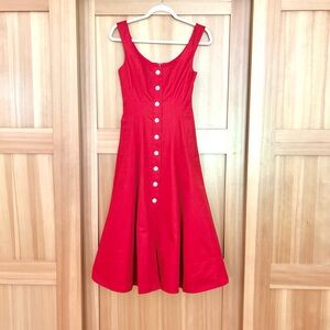 STAUD Loretta Dress in Red